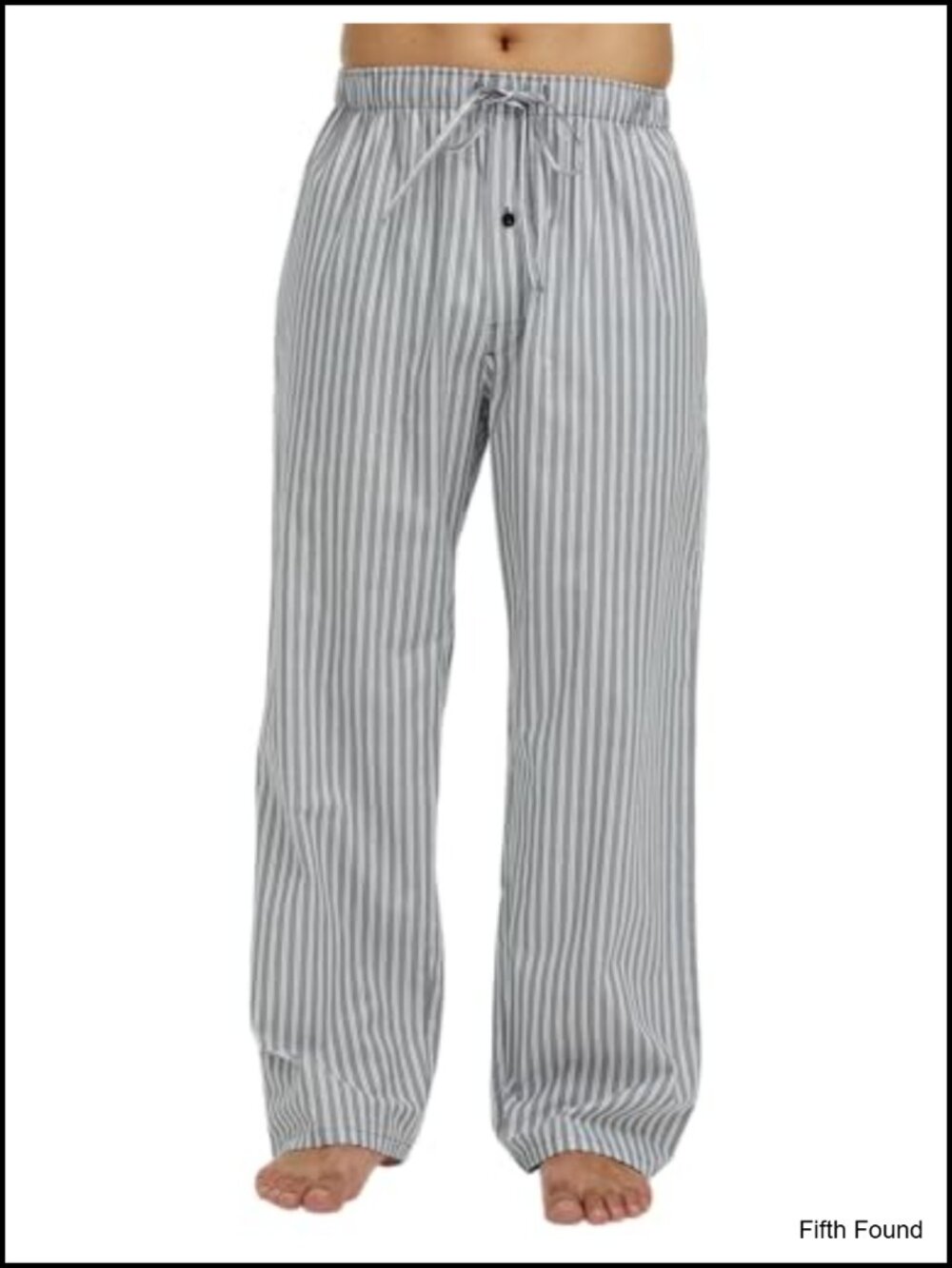Men's 100% Cotton Woven Poplin Pajama Lounge Sleep Pant with Pockets